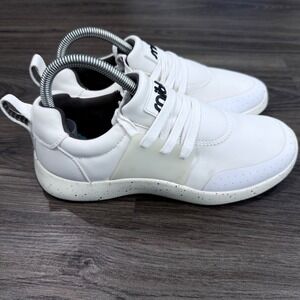 Snibbs Orbit White Speckled Slip Resistant Work Sneakers Low Top Womens 8